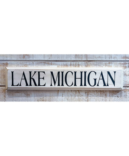 Lake Michigan Wooden Sign