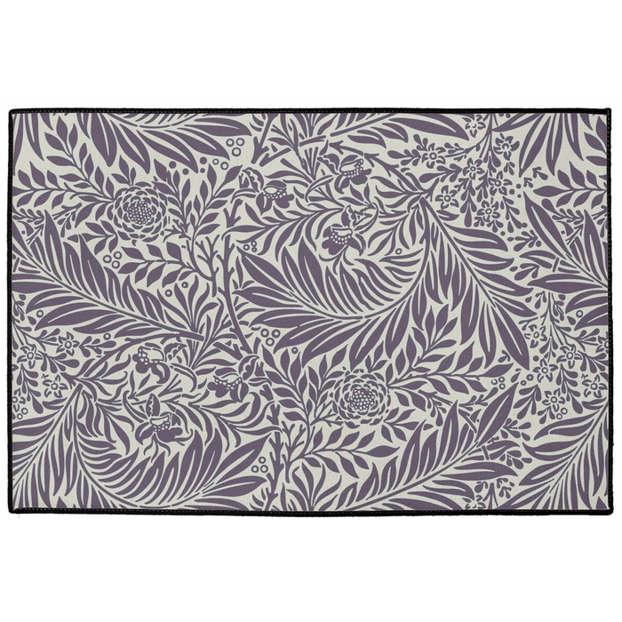 Larkspur Indoor/Outdoor Floor Mat William Morris Dark Plum