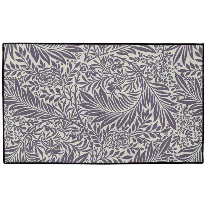 Larkspur Indoor/Outdoor Floor Mat William Morris Dark Plum