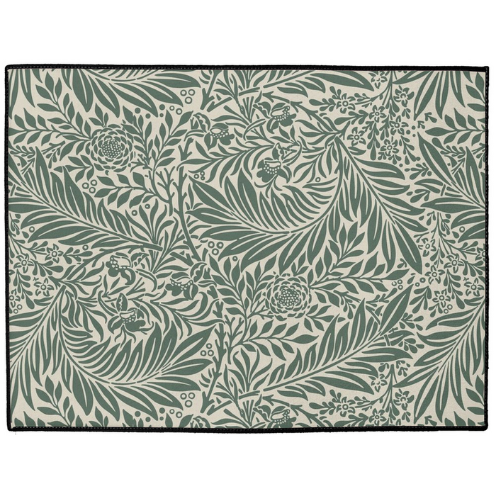 Larkspur Indoor/Outdoor Floor Mat William Morris Forest Green