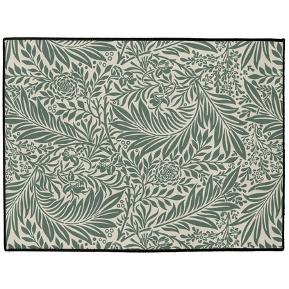 Larkspur Indoor/Outdoor Floor Mat William Morris Forest Green