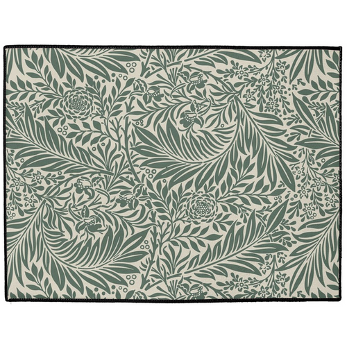 Larkspur Indoor/Outdoor Floor Mat William Morris Forest Green