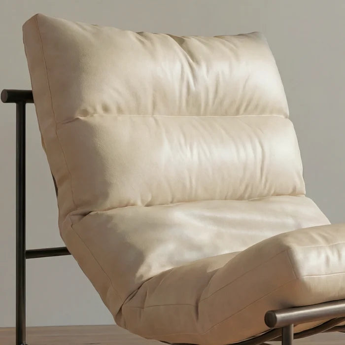 Beige - Leather / No