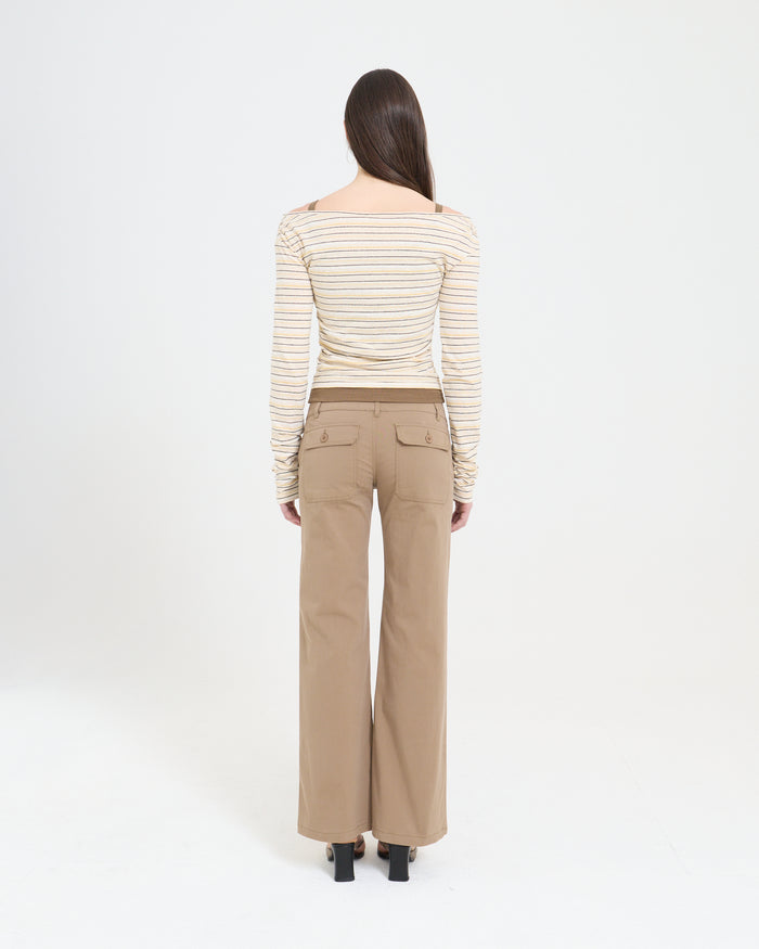 Layered LS Overlay Top - Stripe