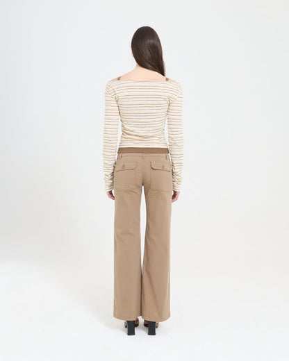 Layered LS Overlay Top - Stripe