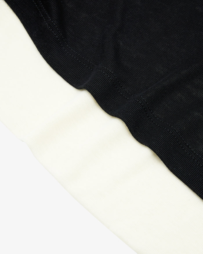 Layered Midi Skirt - Black / Cream