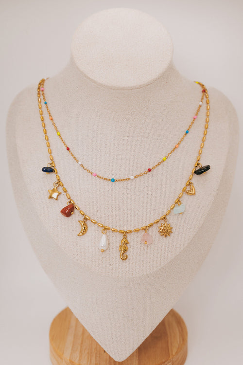 Oceanic Feeling Necklace - 18K Gold Plated