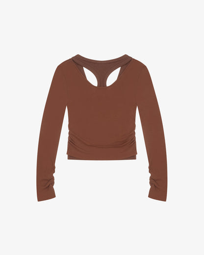 Layered Racer Tank - Caramel