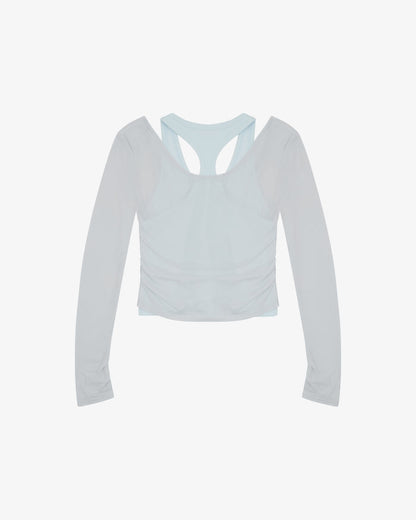 Layered Racer Tank - Ice