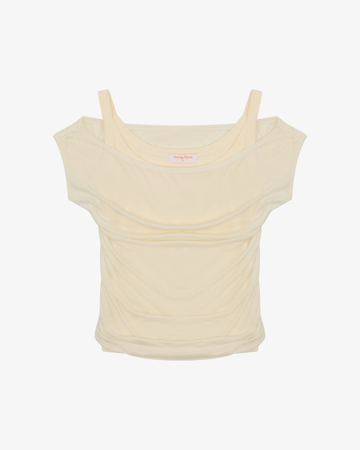 LAYERED TANK - CREAM