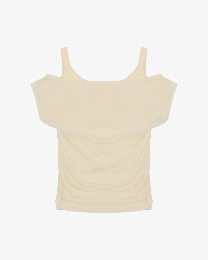 LAYERED TANK - CREAM