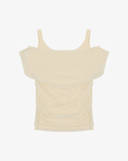 LAYERED TANK - CREAM