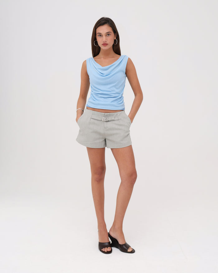 LAYERED TANK - SKY BLUE