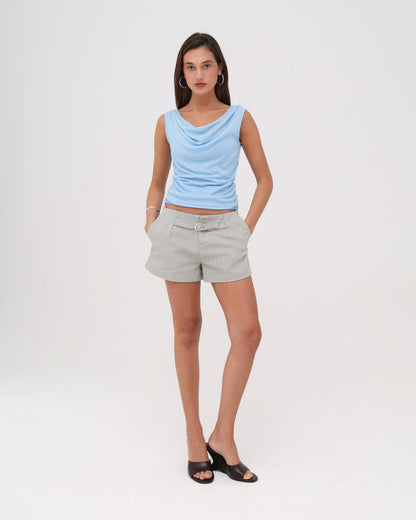 LAYERED TANK - SKY BLUE