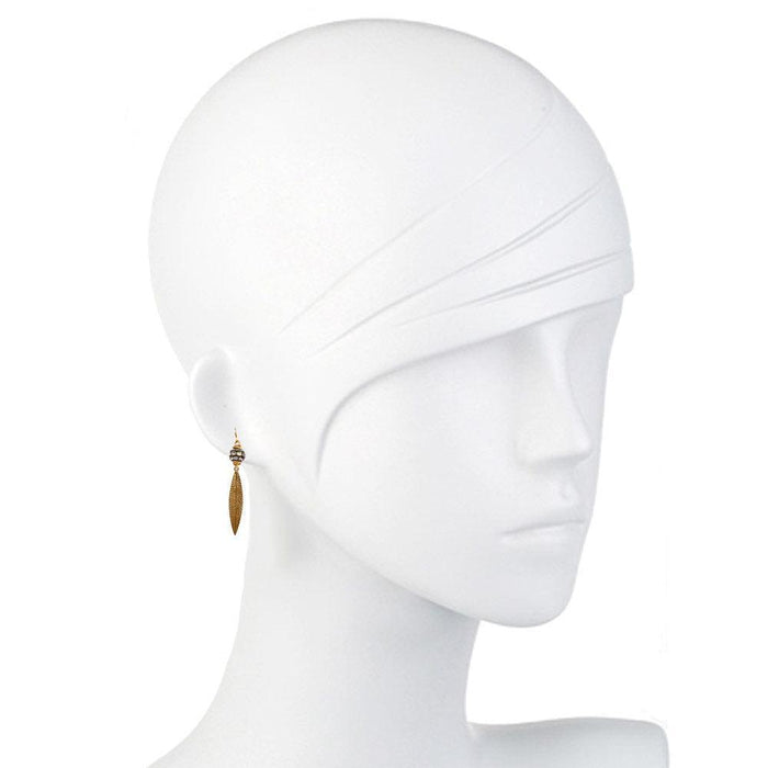 Leaf Dangle Earrings-Andrea Barnett-Swag Designer Jewelry