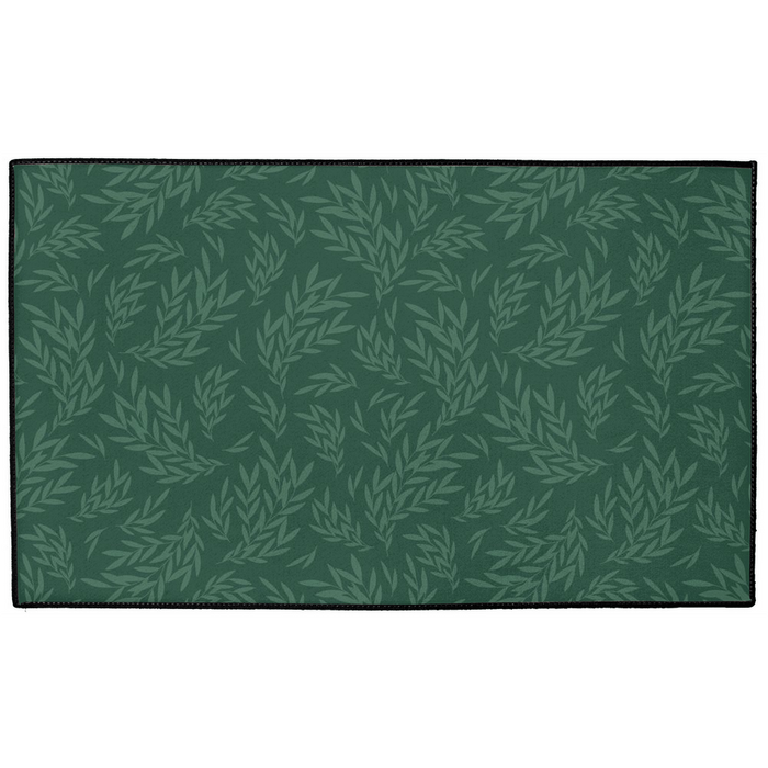 Leaf Indoor/Outdoor Floor Mat William Morris Dark Green
