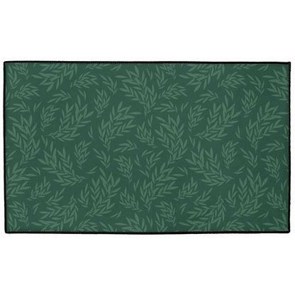 Leaf Indoor/Outdoor Floor Mat William Morris Dark Green