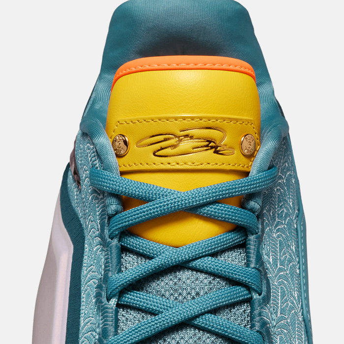 Up close, front view of the LeBron XXIII "Miami Twice".