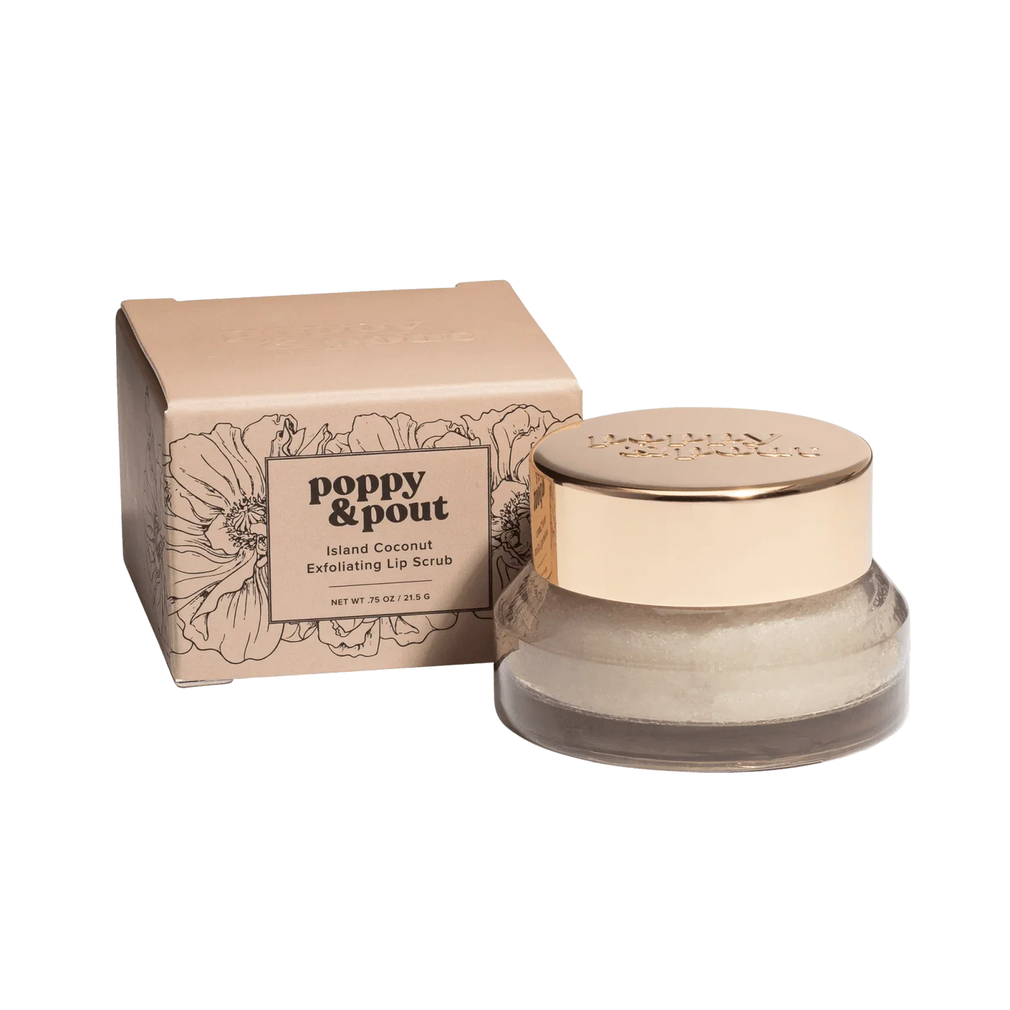 POPPY & POUT - Lip Scrub - Island Coconut