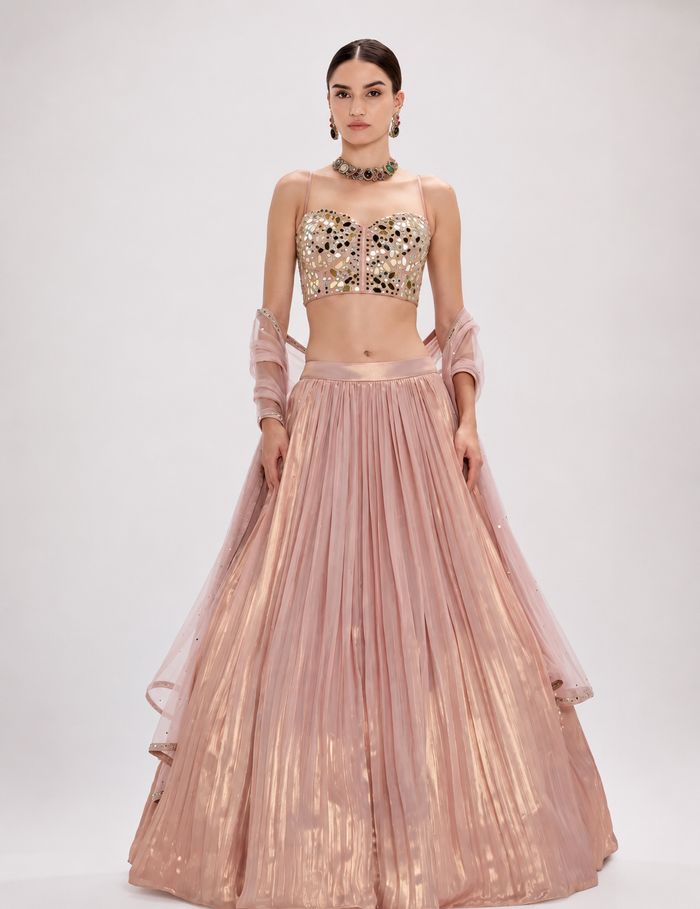 Liquid Blush Lehenga