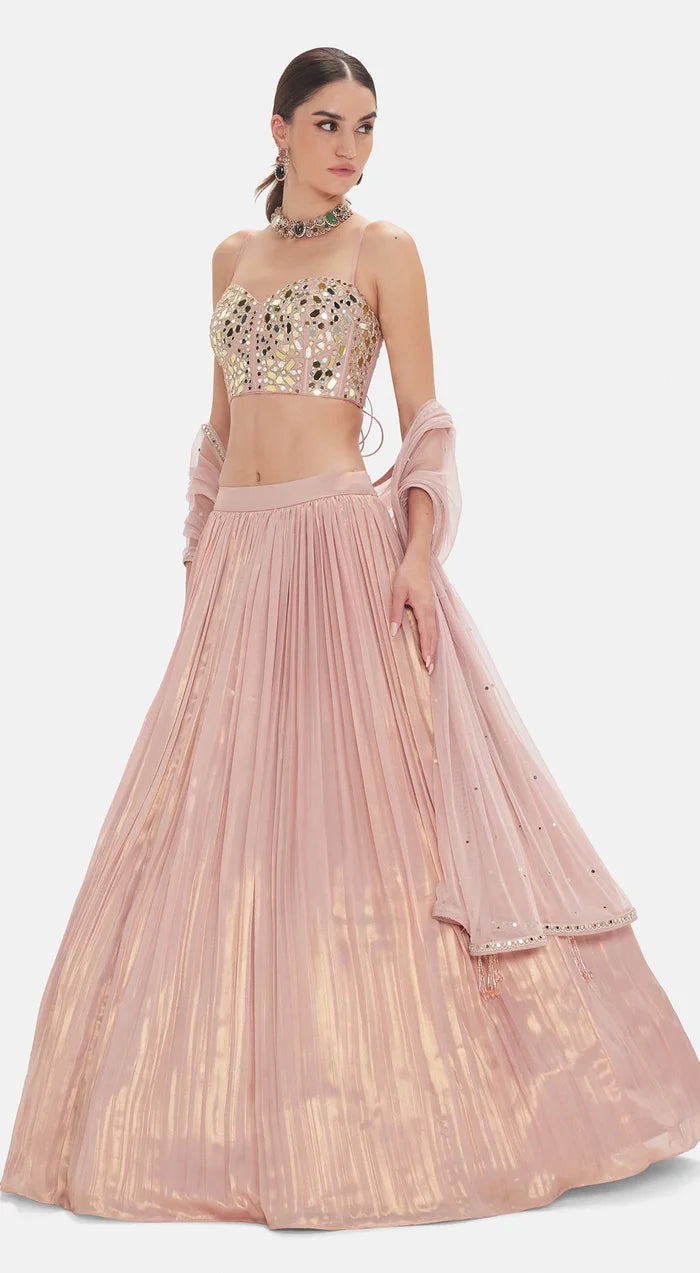 Liquid Blush Lehenga