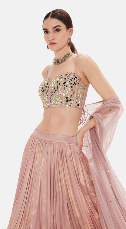 Liquid Blush Lehenga