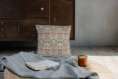 Lodden Cotton Throw Pillows William Morris Rose Thyme