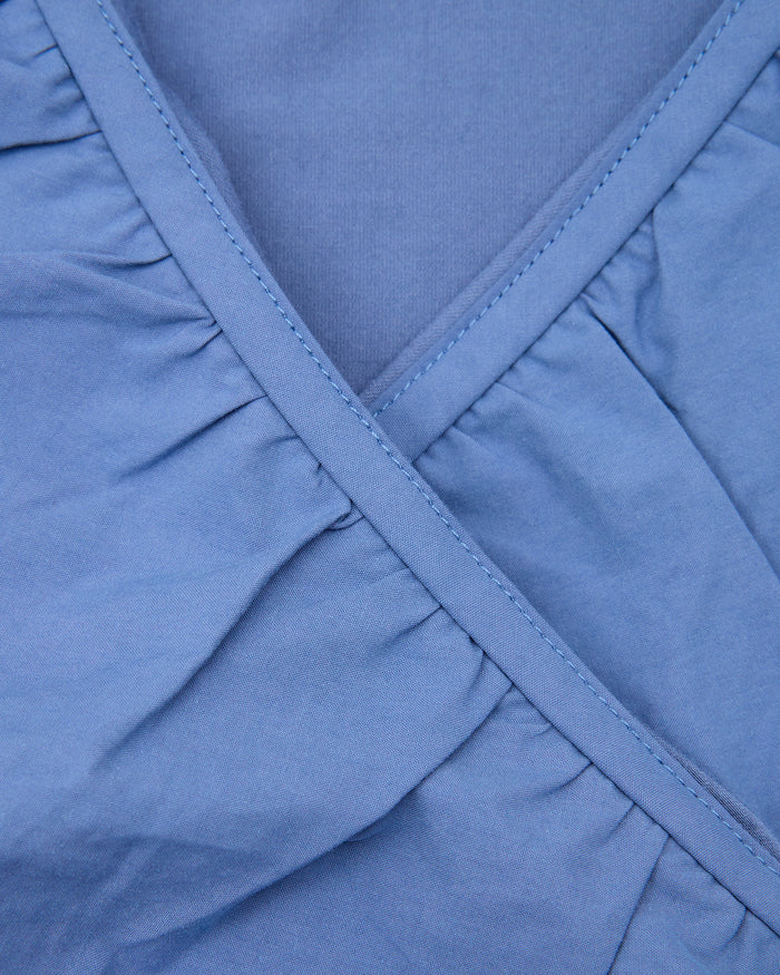 LS Frill Shirt - Midnight Blue