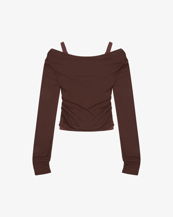 LS LAYERED TANK - CHOCOLATE