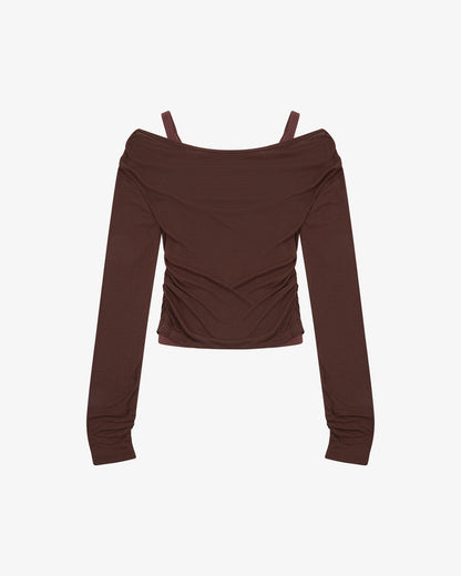 LS LAYERED TANK - CHOCOLATE