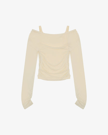 LS LAYERED TANK - CREAM