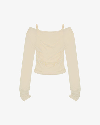 LS LAYERED TANK - CREAM