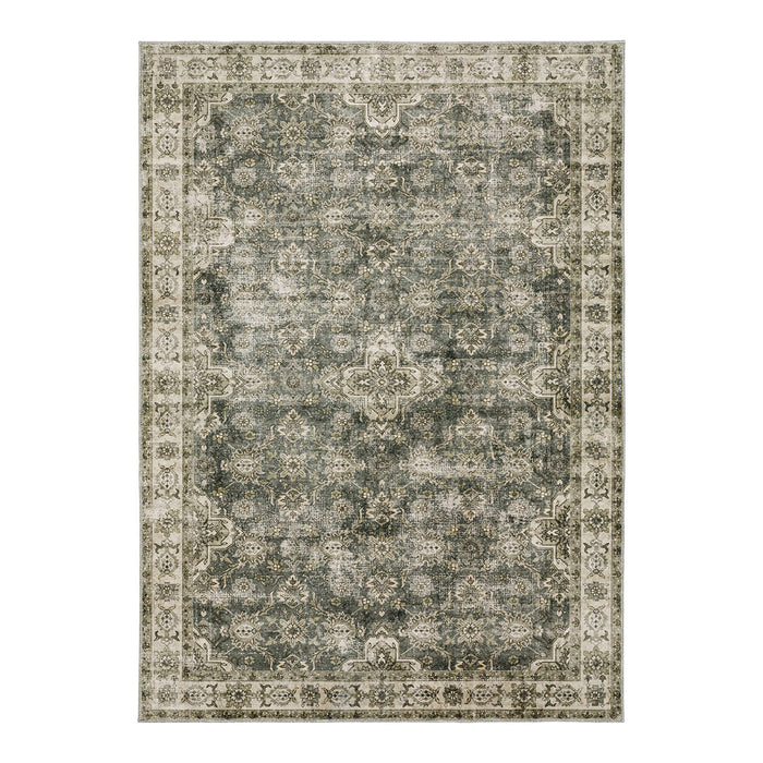 malibu olive washable rug from Surya
