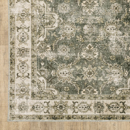 Malibu Olive Washable Rug