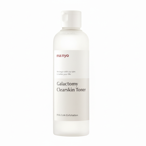 Manyo Galactomy Clearskin Toner bottle on a white background