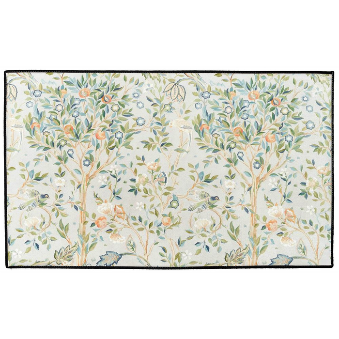Melsetter Indoor/Outdoor Floor Mat William Morris Light Blue