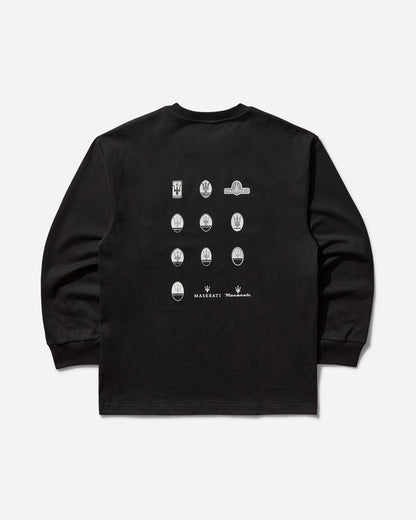 Maserati Heritage Long Sleeve Meteorite T-Shirts Top BMMW007JY05 GRY0030