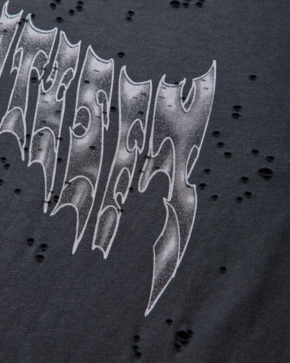 Satisfy Mothtech T Shirt Aged Black AirBrush Glitt T-Shirts Shortsleeve 11006-00A38 00A38