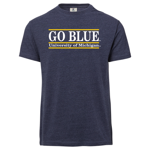 Michigan Go Blue Bar Tee
