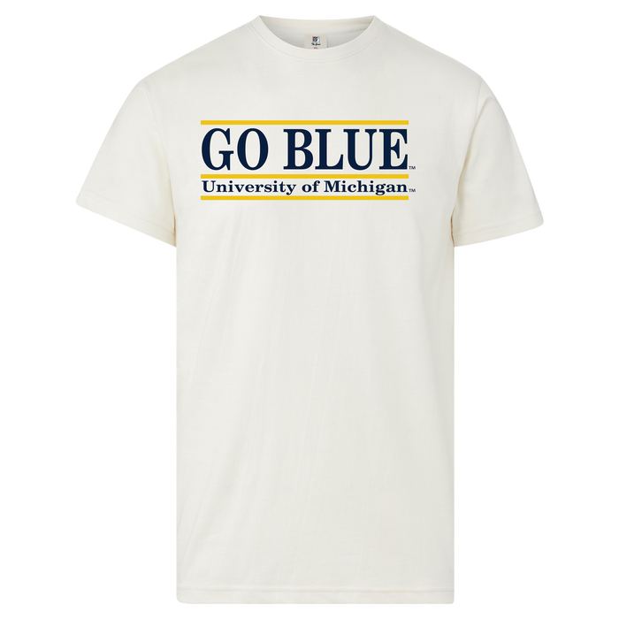 Michigan Go Blue Bar Tee