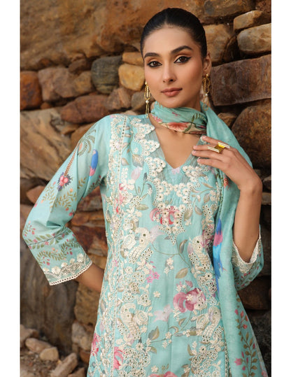 Mint Bloom Elegance Suit