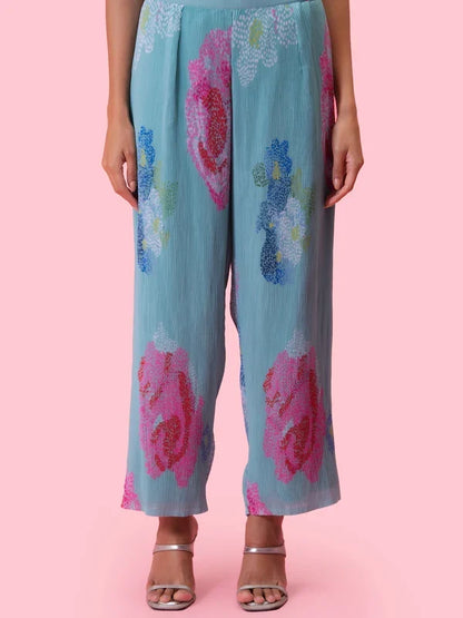 Designer Morning Blossom Petals Kurta Set