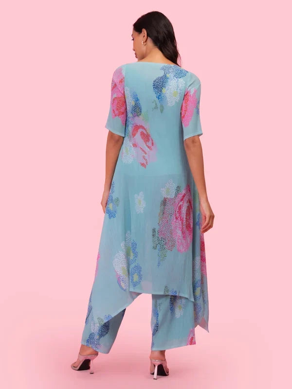 Women's floral kurta set