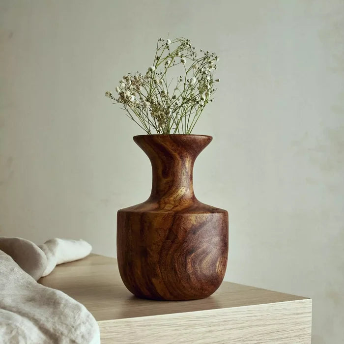 wooden vase decor egypt