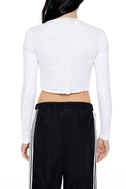 New York 89 Cropped Combo Tee