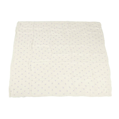 BABY - Lavender Flower And White Bamboo Muslin Blanket
