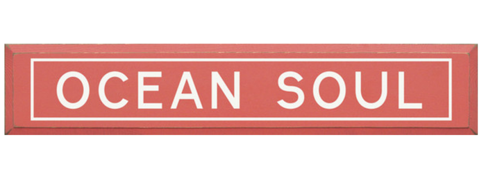 Ocean Soul Wooden Sign