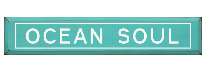 Ocean Soul Wooden Sign