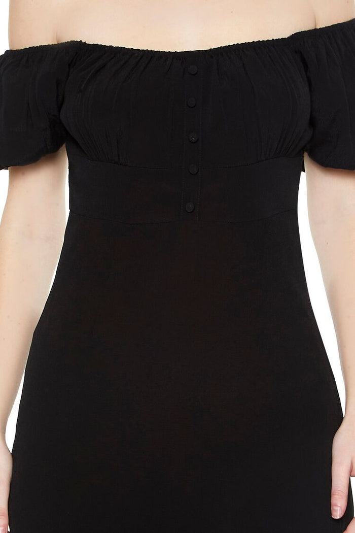 Off-the-Shoulder Midi Dress