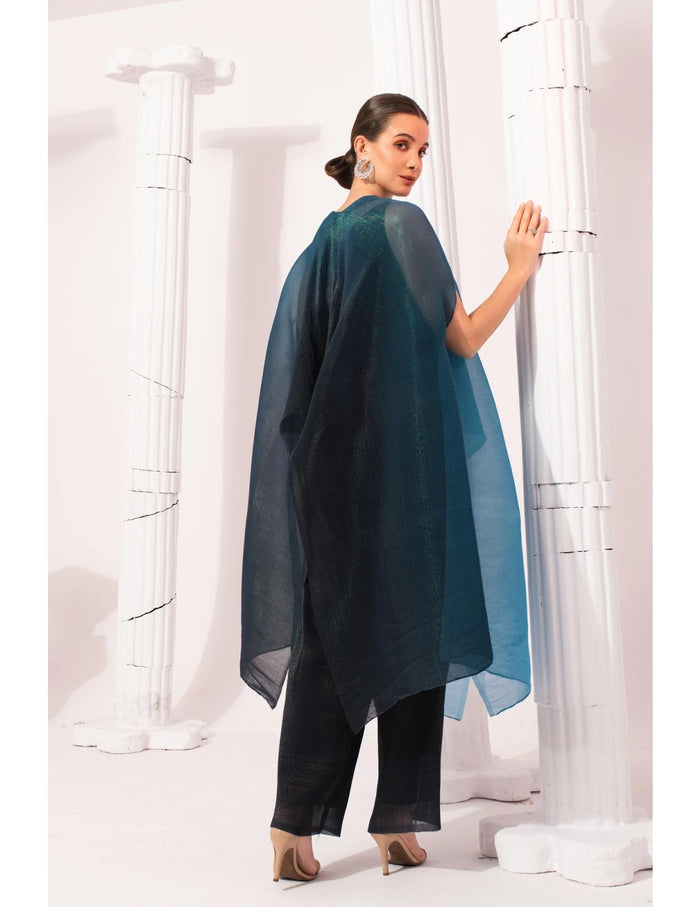 Ombre Blue Kaftan & Pant